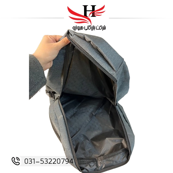 کوله پشتی بزرگ جادار مناسب استفاده روزمره، سفر و فروش عمده از هیوارو نمایندگی تهران و اصفهان